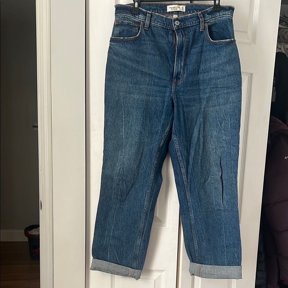 90’S straight Abercrombie Blue Jeans